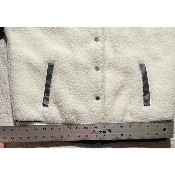 Ci Sono Juniors Jacket - Sz XL - Faux Sherpa & Faux Leather Academia - EUC - Picture 5 of 11
